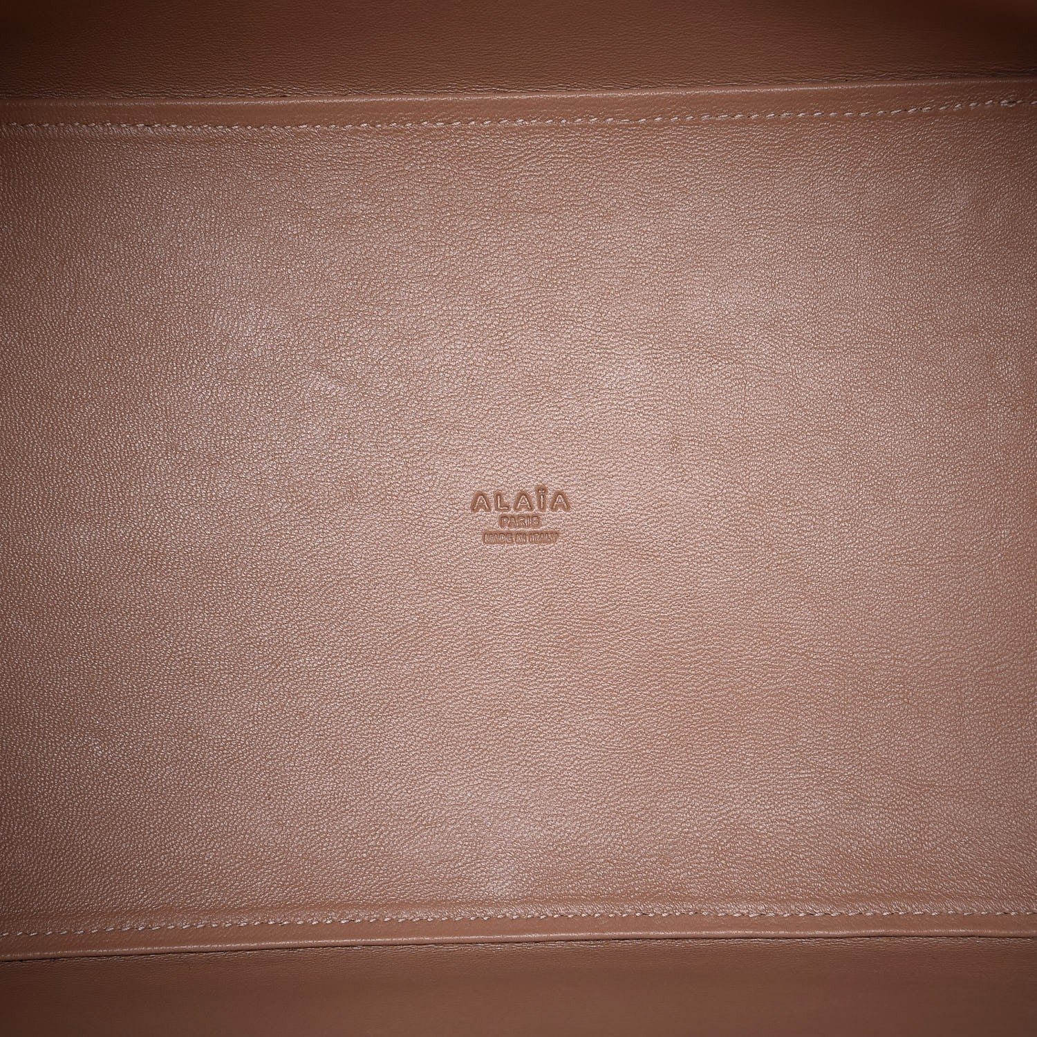 Alaia Calfskin Laser Cut Petale Mina 32 Bag Black White 7 of 14