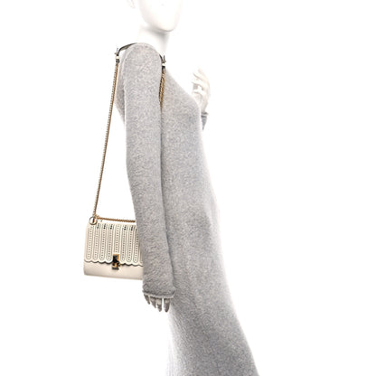Fendi Vitello Grace Openwork Small Kan I Shoulder Bag White Ice 2 of 10