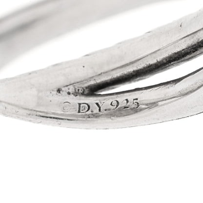 David Yurman Sterling Silver Diamond Pave 7mm Infinity Ring 50 5.5 4 of 4