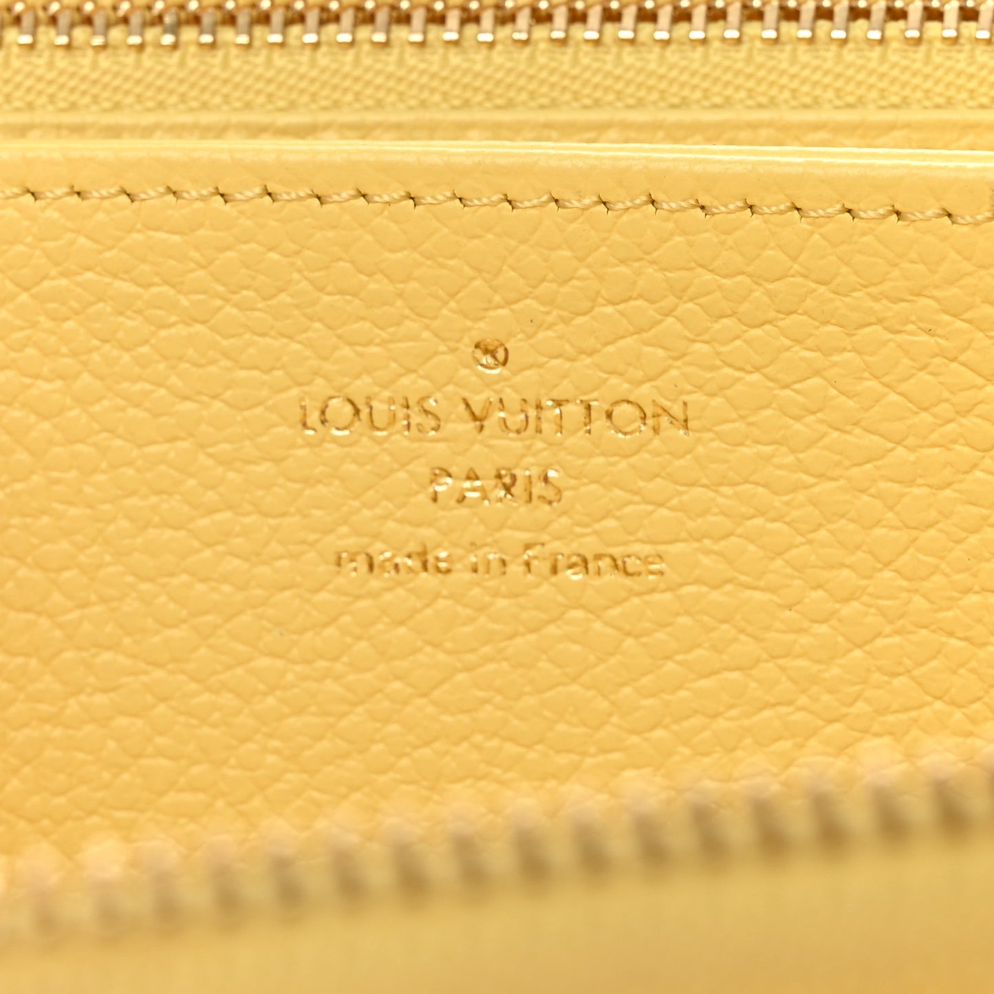 Empreinte Monogram Zippy Wallet Lemon Curd Yellow