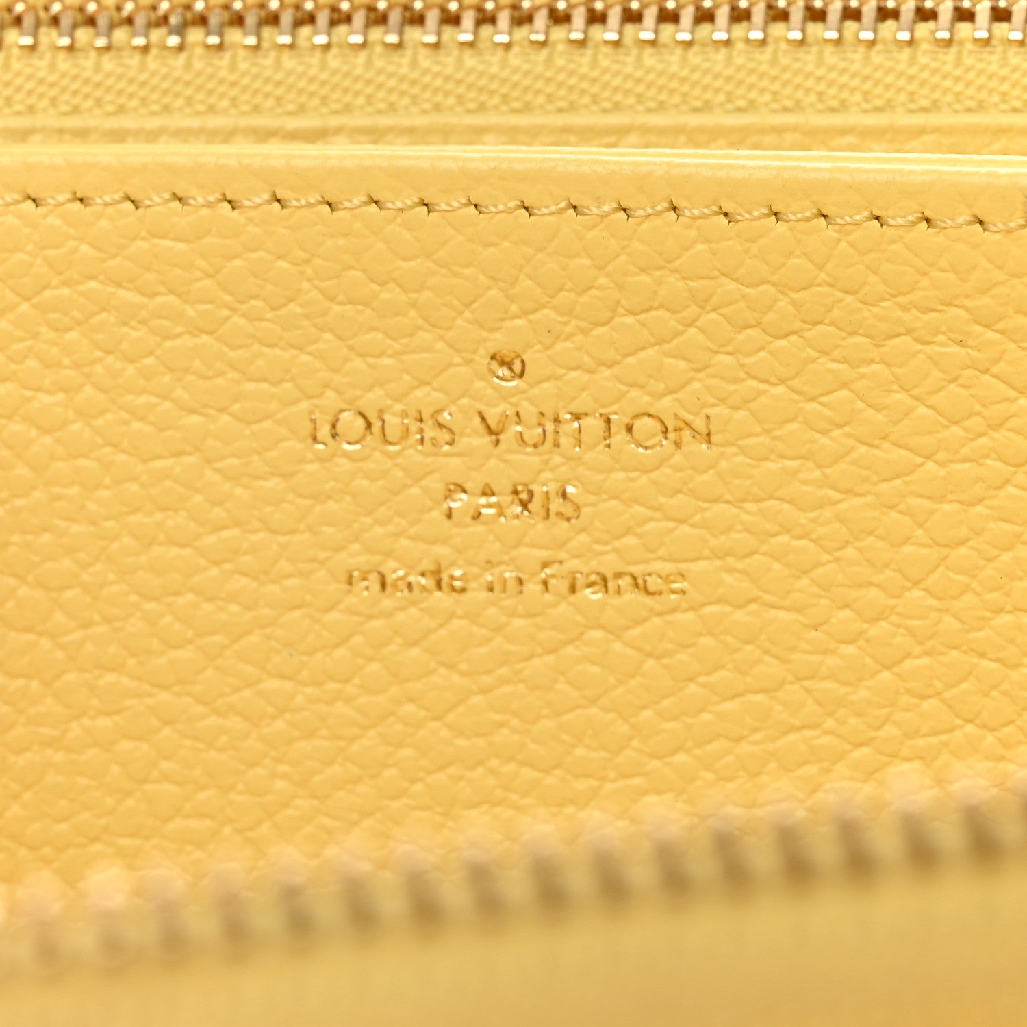 Louis Vuitton Empreinte Monogram Zippy Wallet Lemon Curd Yellow 6 of 7