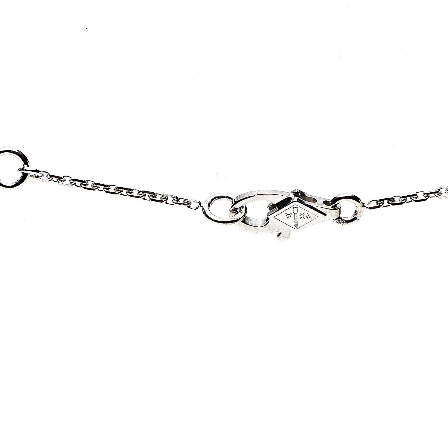 Van Cleef & Arpels 18K White Gold Diamond Mini Frivole Pendant Necklace 4 of 8