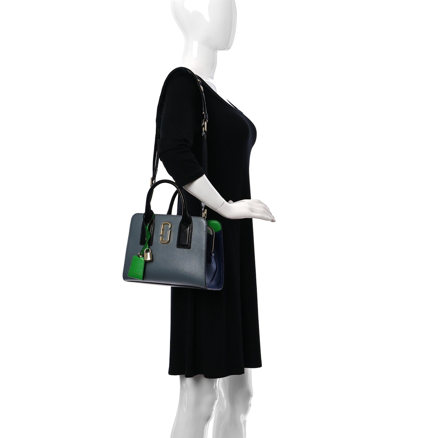Saffiano Little Big Shot Tote Green