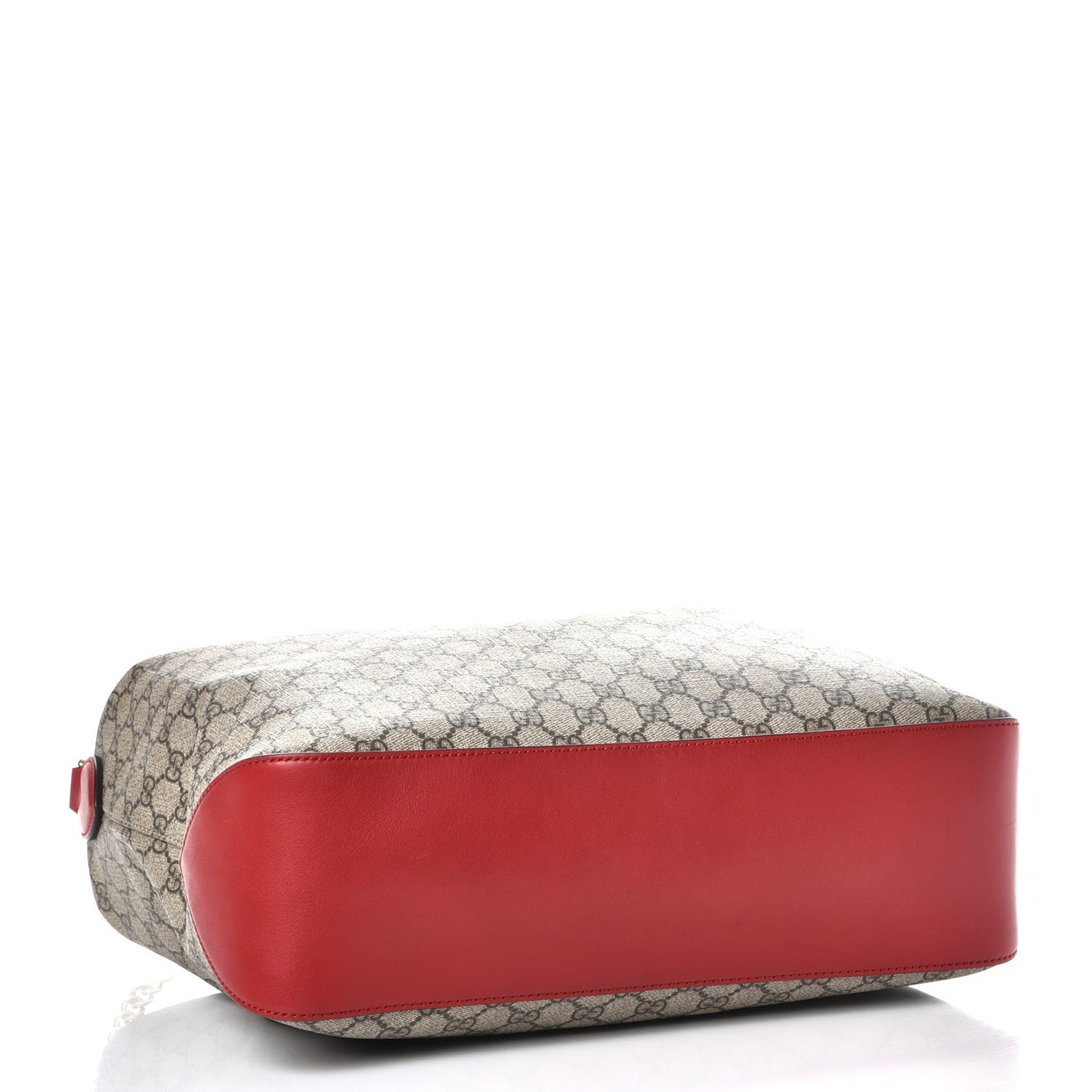GG Supreme Monogram Large Linea A Hobo Red