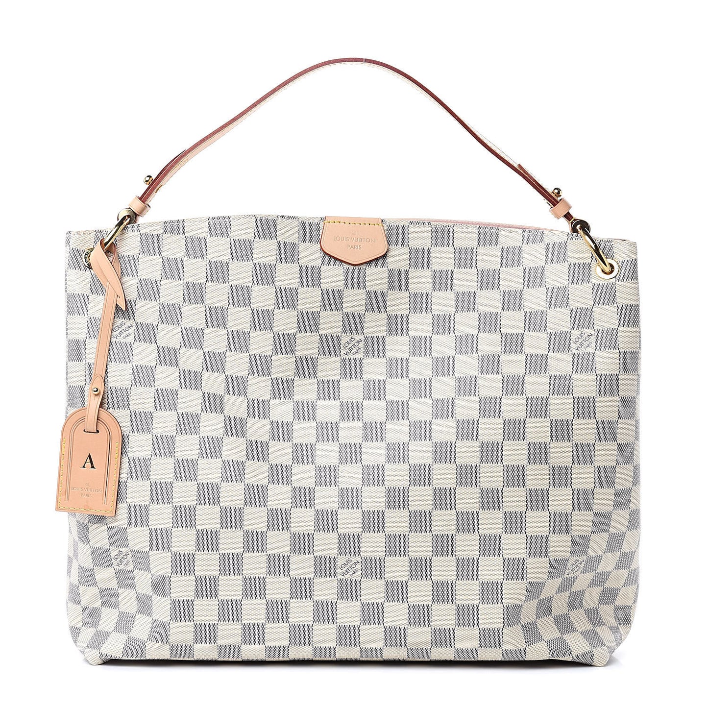Damier Azur Graceful MM Rose Ballerine