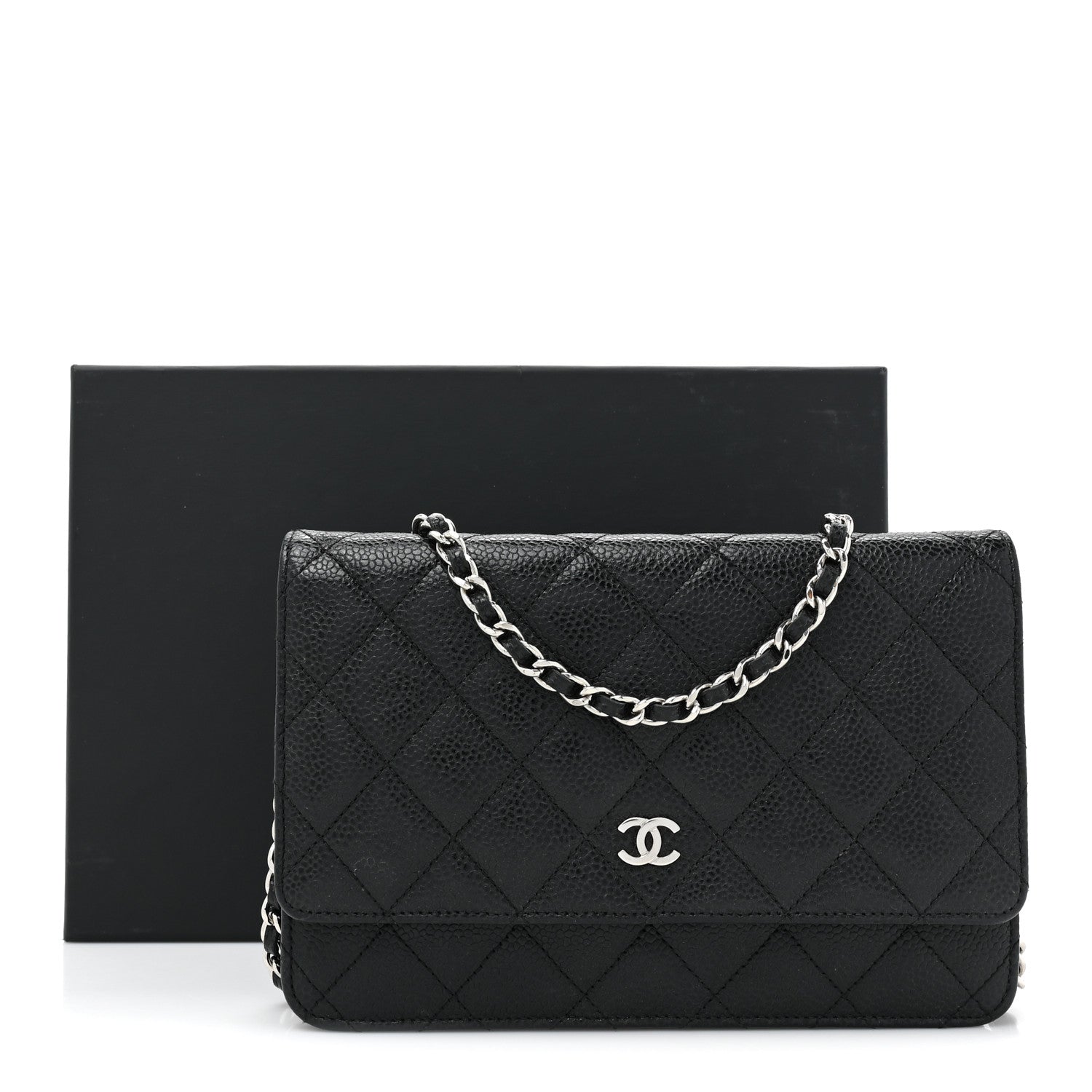 Chanel Caviar Quilted Wallet on Chain WOC Black 17 of 17