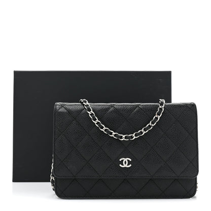 Chanel Caviar Quilted Wallet on Chain WOC Black 17 of 17