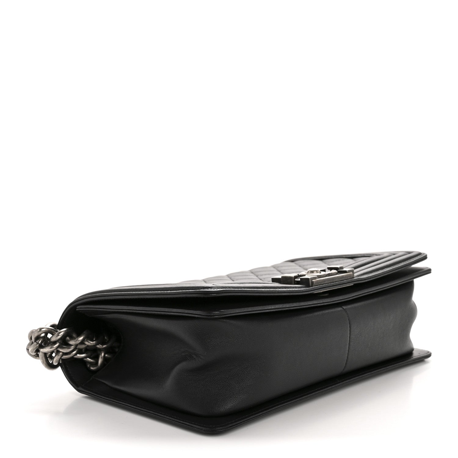 Chanel Calfskin Quilted Medium Boy Flap Black 4 of 14