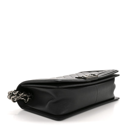 Chanel Calfskin Quilted Medium Boy Flap Black 4 of 14