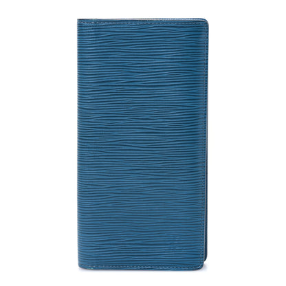 Louis Vuitton Epi Brazza Wallet Cyan 1 of 8
