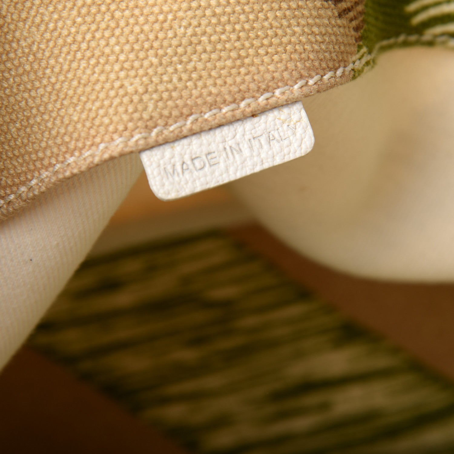 Burberry Canvas Mega Check Tote Beige 9 of 10