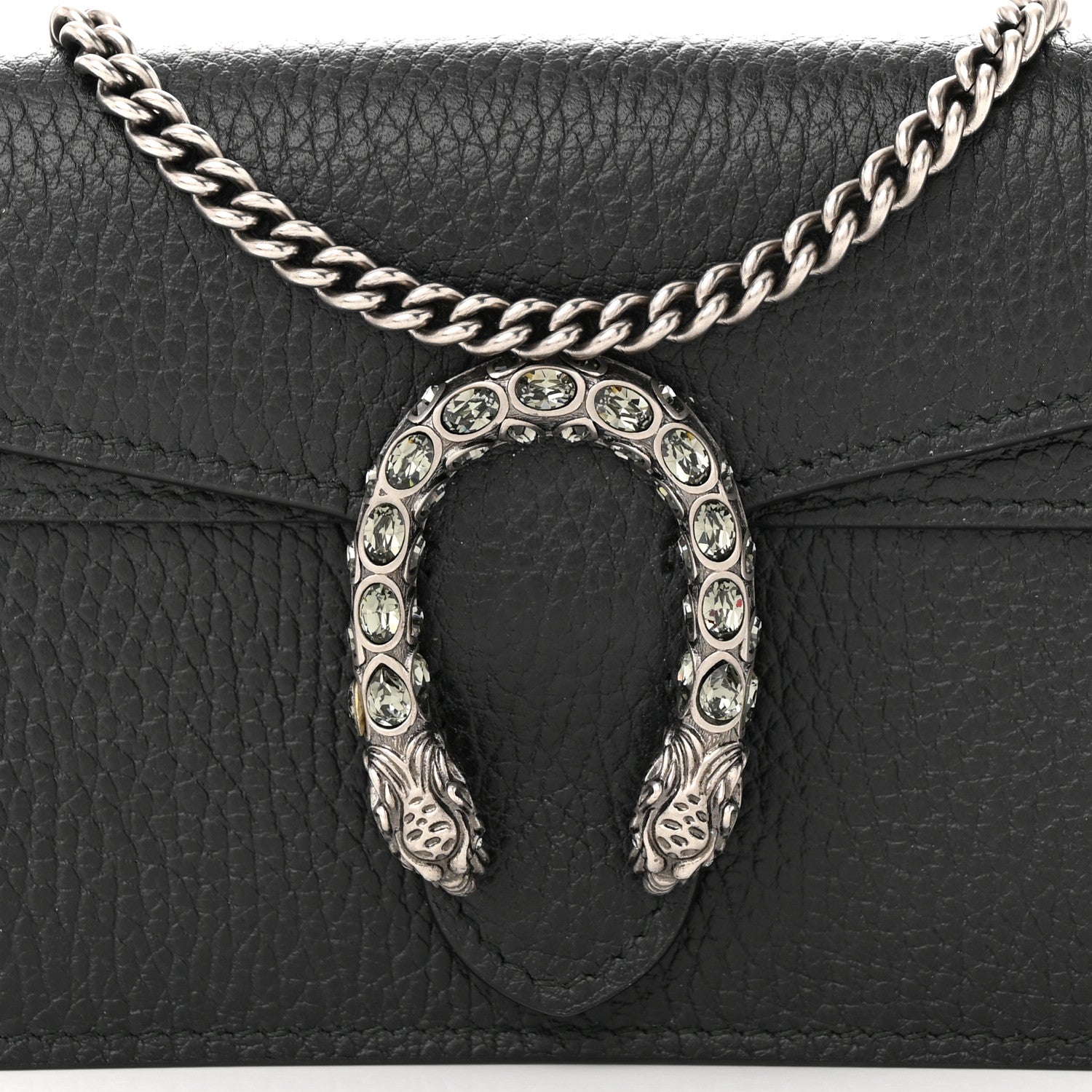 Gucci Calfskin Super Mini Dionysus Shoulder Bag Black 7 of 10