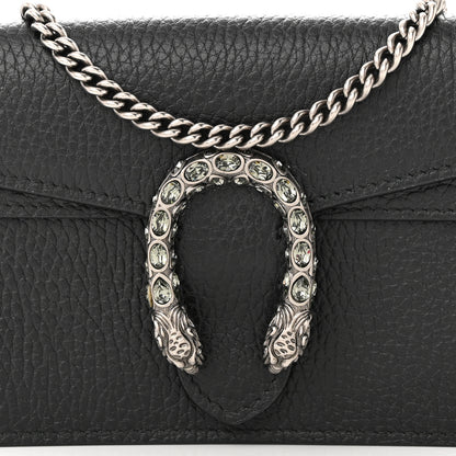 Gucci Calfskin Super Mini Dionysus Shoulder Bag Black 7 of 10