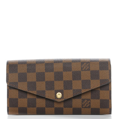 Louis Vuitton Damier Ebene Sarah Wallet NM 1 of 7