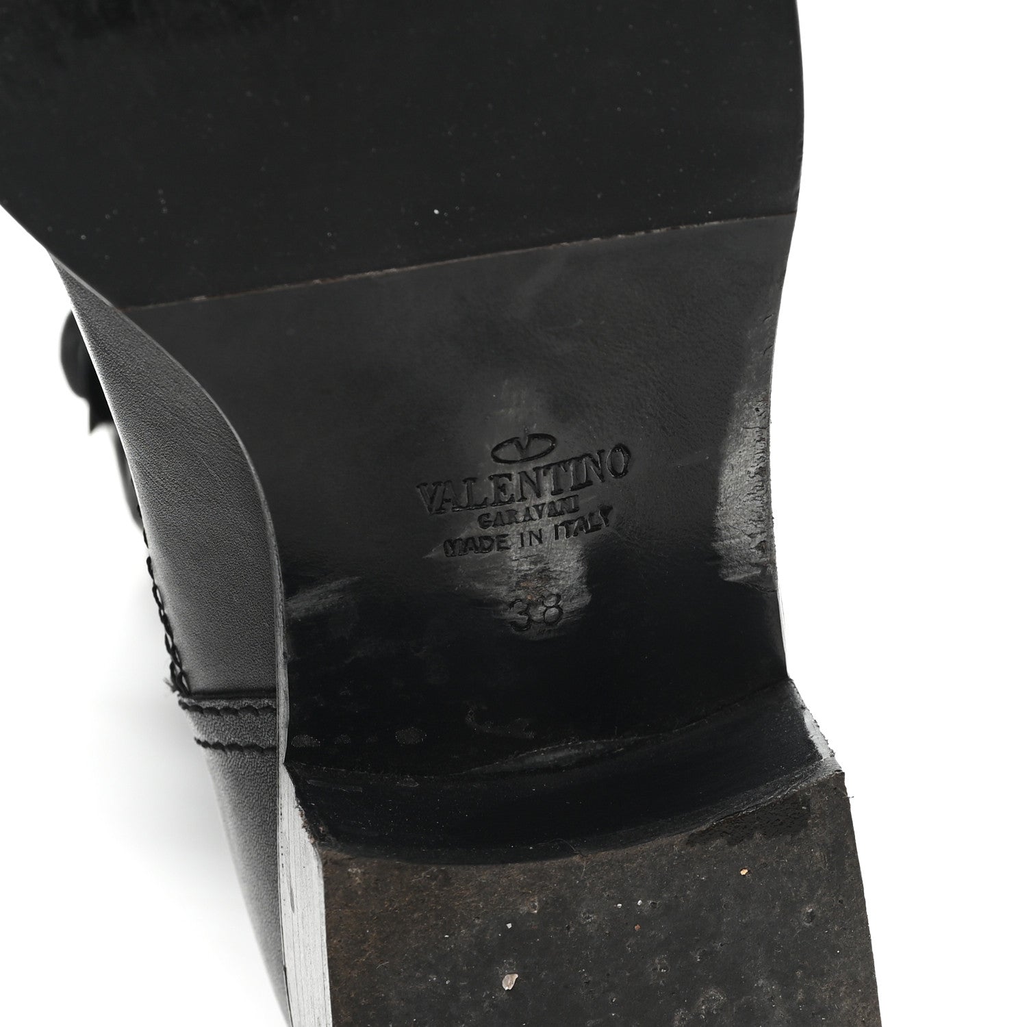 Valentino Garavani Calfskin Techno Couture Boots 38 Black 7 of 8