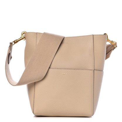 Celine Soft Grained Calfskin Sangle Bucket Bag Dune 1 of 10