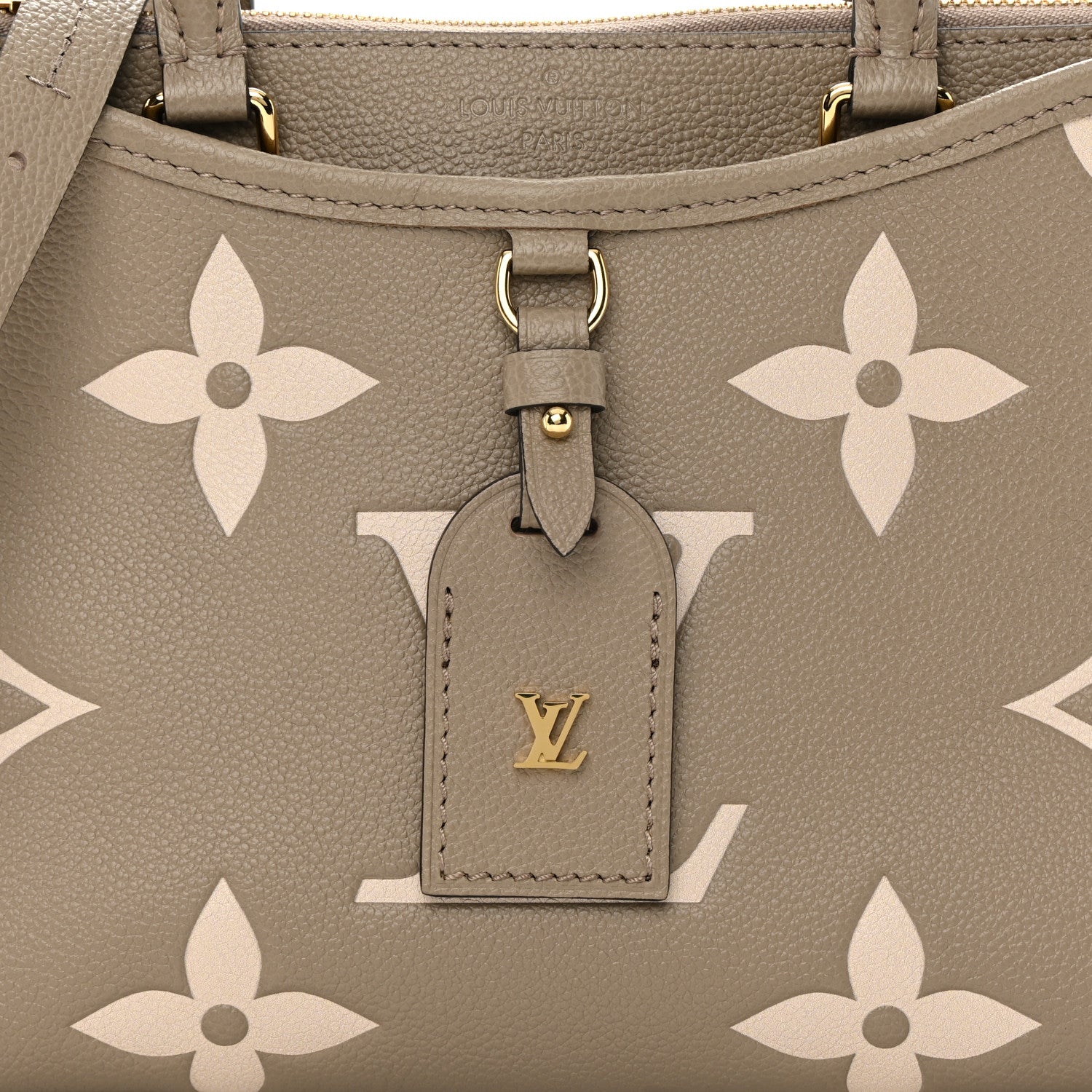 Louis Vuitton Empreinte Monogram Giant Trianon PM Tourterelle Creme 7 of 10