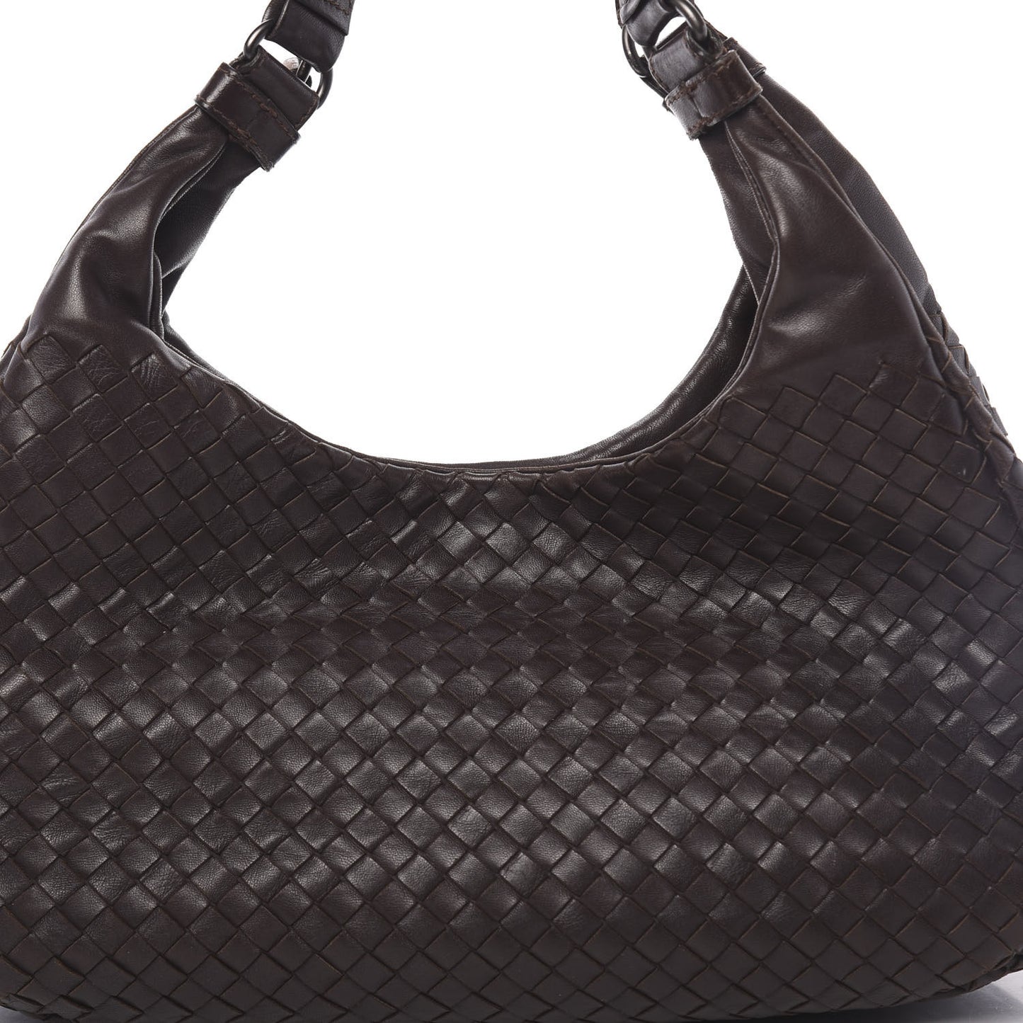Nappa Intrecciato Medium Campana Ebano