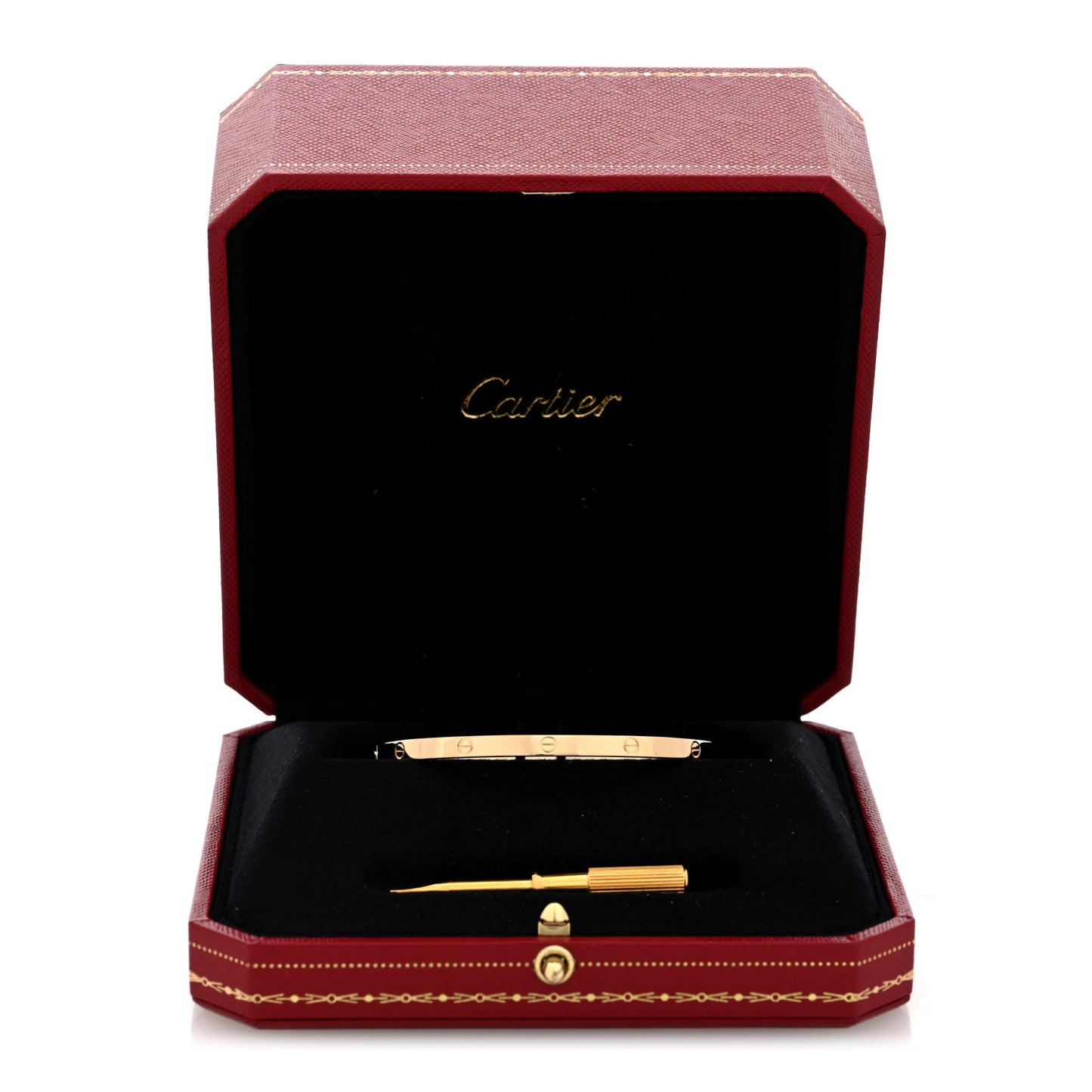 18K Yellow Gold Small LOVE Bracelet 17
