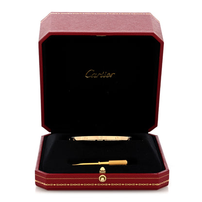 Cartier 18K Yellow Gold Small LOVE Bracelet 17 7 of 7