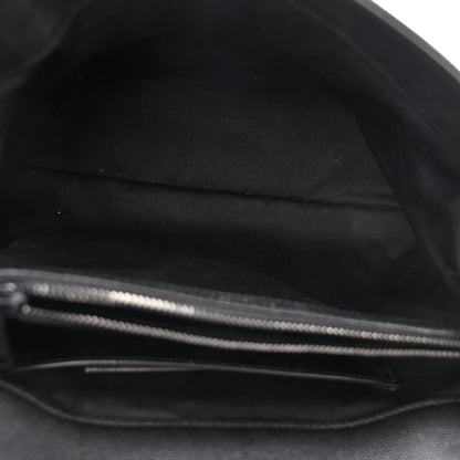 Saint Laurent Grain De Poudre Medium West Hollywood Monogram Fold-Over Black 5 of 10