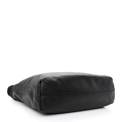 Prada Soft Calfskin Two Way Tote Black 4 of 27