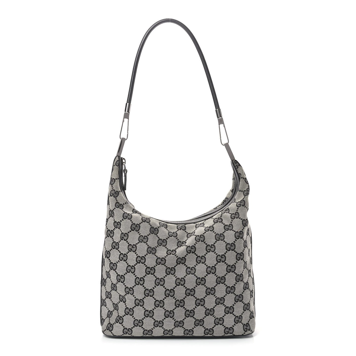 Monogram GG Small Clasp Hobo Black