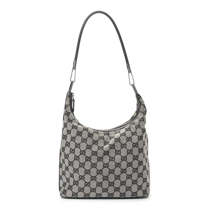 Gucci Monogram GG Small Clasp Hobo Black 1 of 9