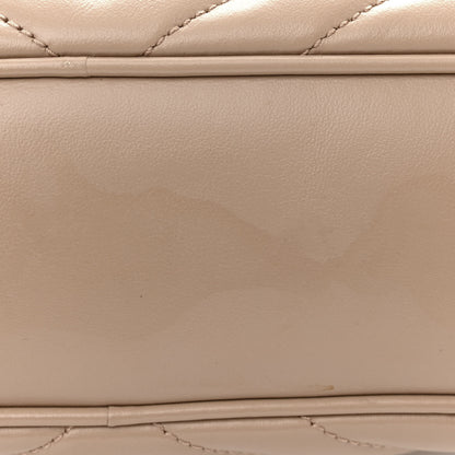 Saint Laurent Calfskin Matelasse Monogram Lou Camera Bag Dark Beige 15 of 17