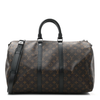 Louis Vuitton Monogram Macassar Keepall Bandouliere 45 1 of 9