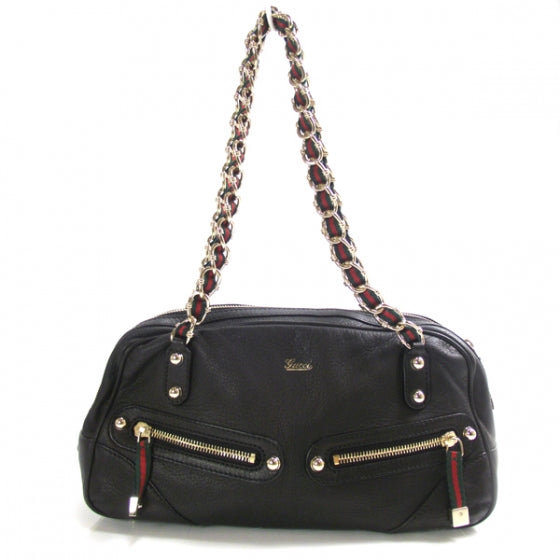 Gucci Leather Capri Satchel Black 1 of 11
