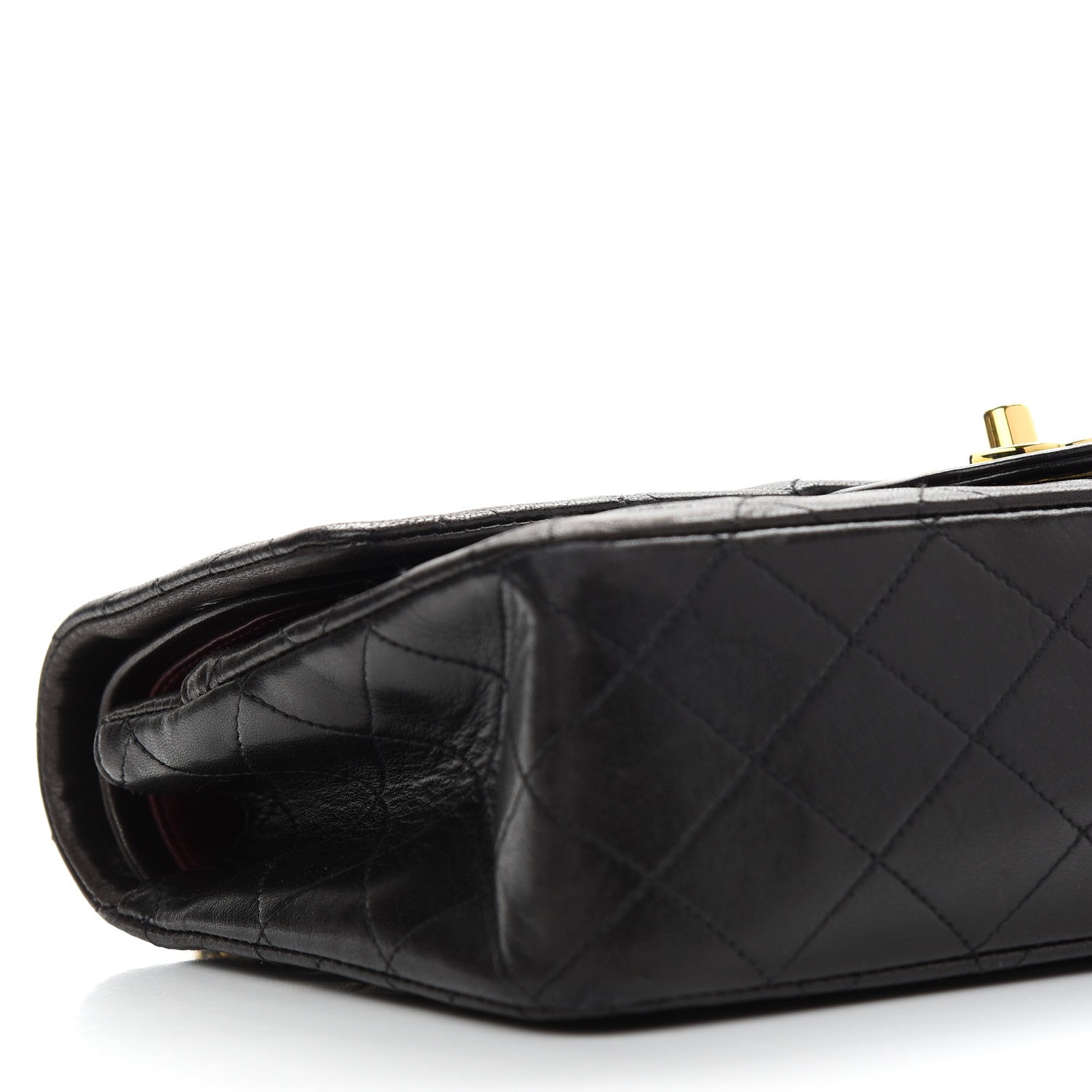 Chanel Lambskin Quilted Medium Double Flap Black 8 of 9