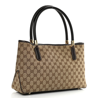 Gucci Monogram Web Tote Brown 3 of 14