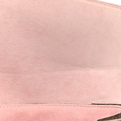 Louis Vuitton Damier Ebene Caissa Clutch Rose Ballerine 9 of 10