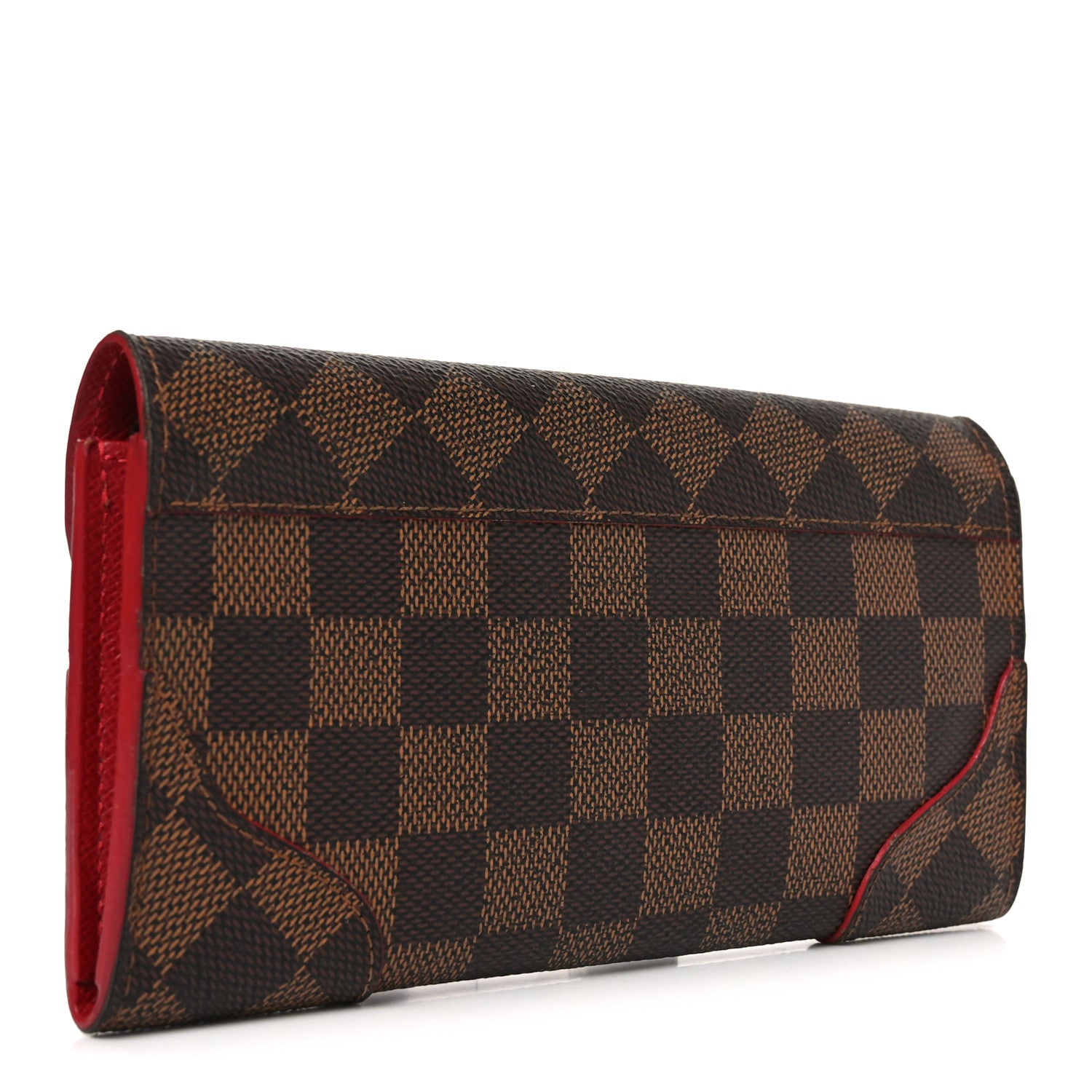 Louis Vuitton Damier Ebene Caissa Wallet Cherry 3 of 7