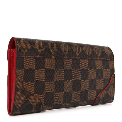 Louis Vuitton Damier Ebene Caissa Wallet Cherry 3 of 7