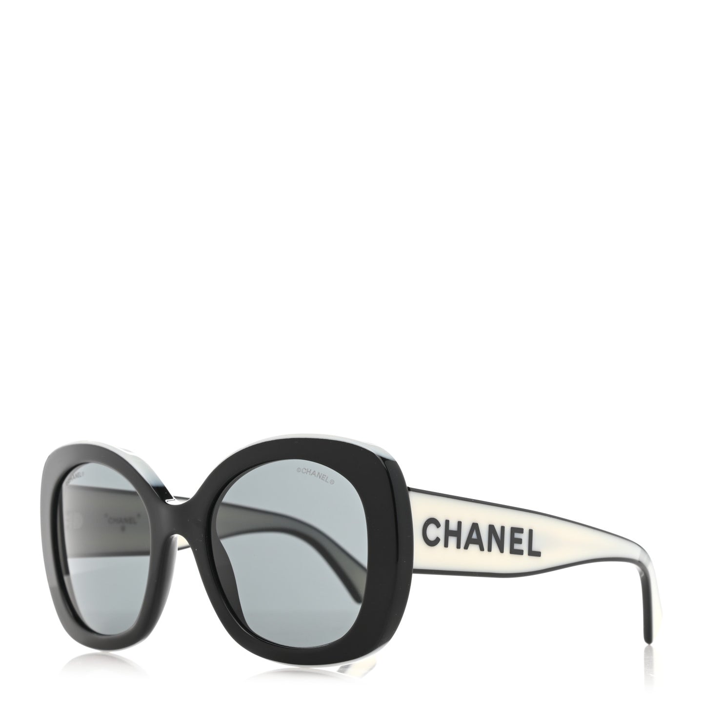 Acetate Sunglasses 71414 Black White