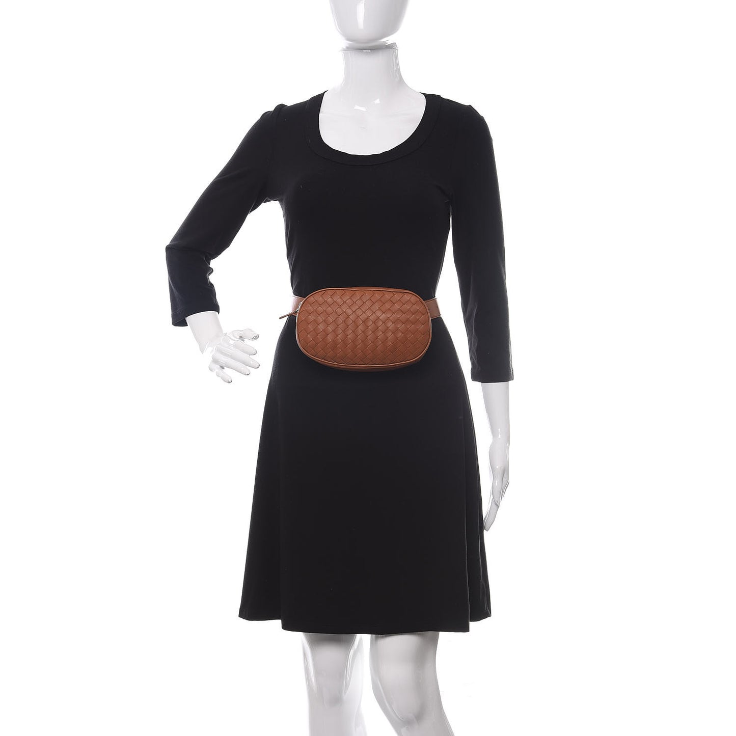 Nappa Intrecciato Belt Bag Noce