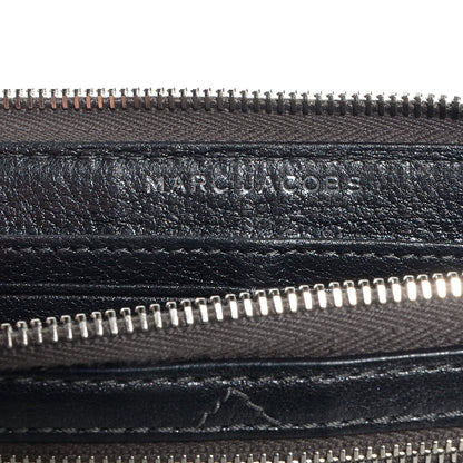 Marc Jacobs Leather Quilted Zip Clutch Wallet Anthracite 6 of 8