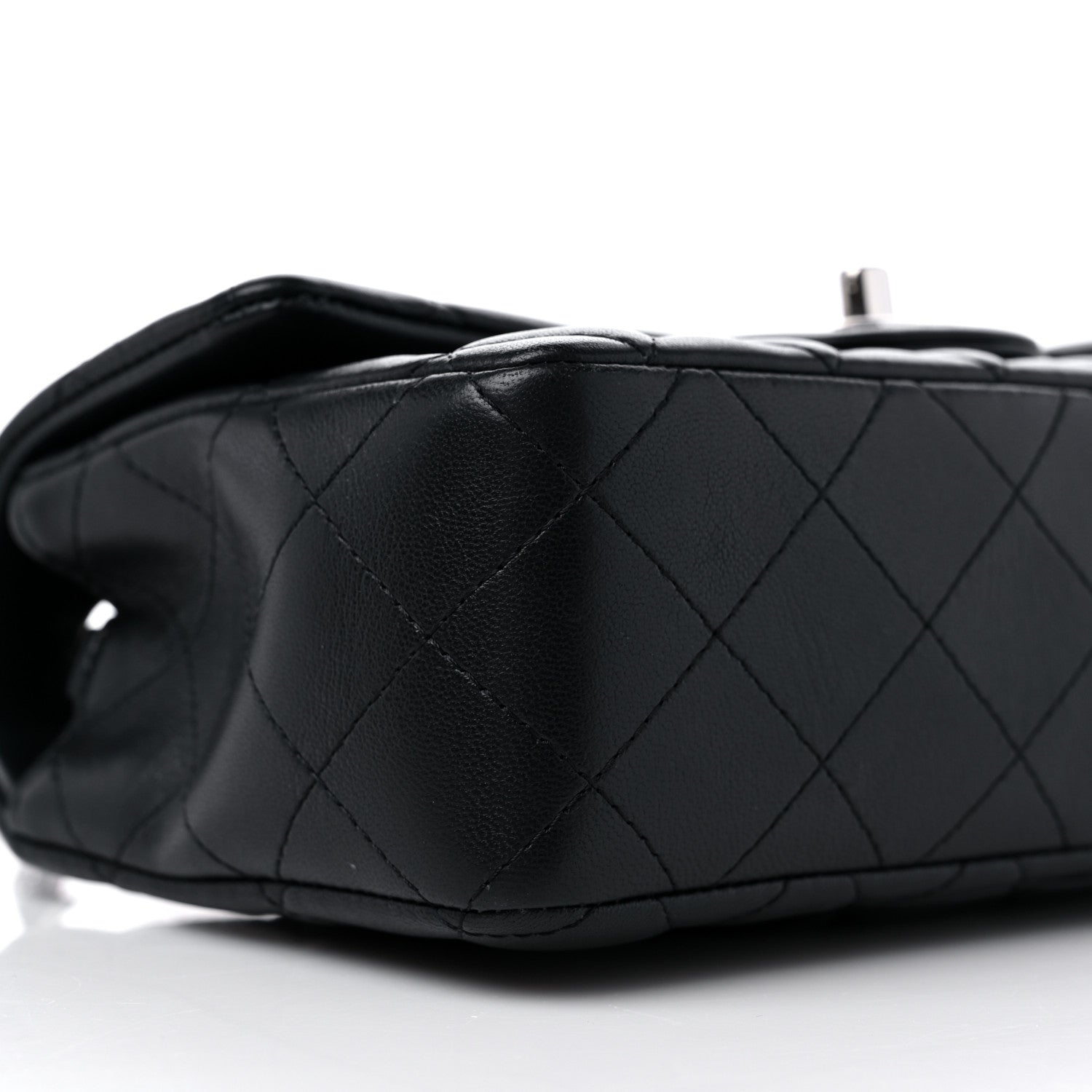 Chanel Lambskin Quilted Mini Rectangular Flap Black 8 of 11