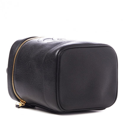 Chanel Caviar Vanity Cosmetic Case Black 3 of 9