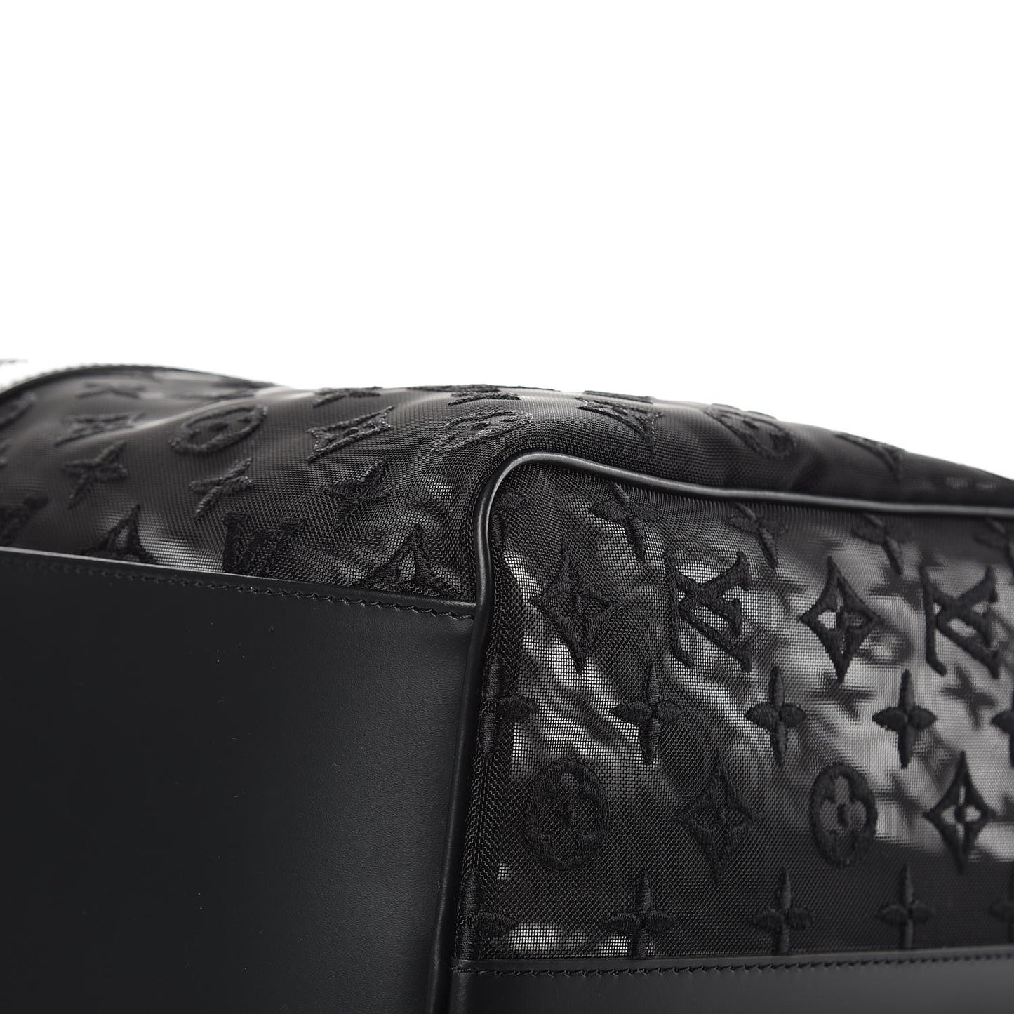 Monogram See Through Keepall Bandouliere 50 Black