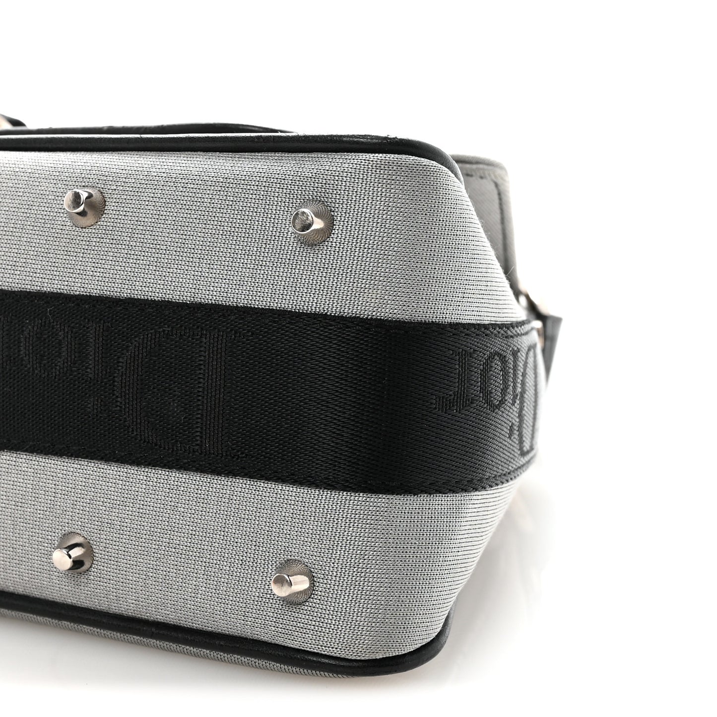 Silk Jersey Crystal Hardcore Bag Grey Black