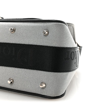 Christian Dior Silk Jersey Crystal Hardcore Bag Grey Black 10 of 10