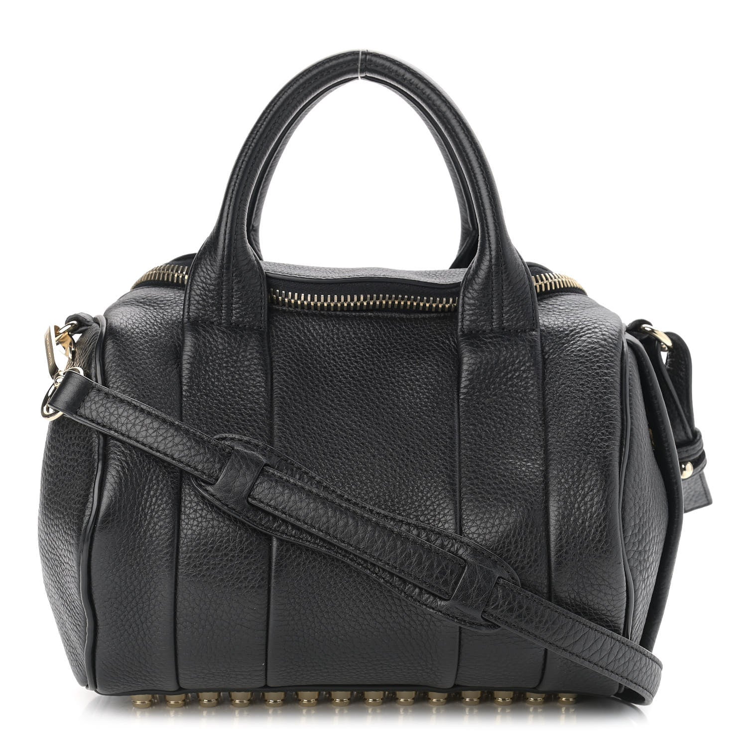 Alexander Wang Pebbled Lambskin Rockie Black Pale Gold Hardware 1 of 9
