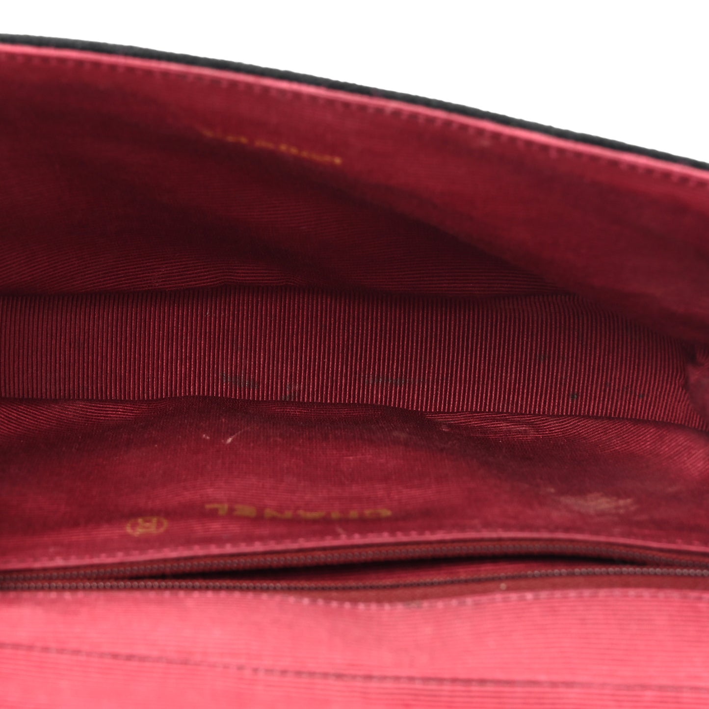 Velvet Horizontal Quilted Small Single Flap Black