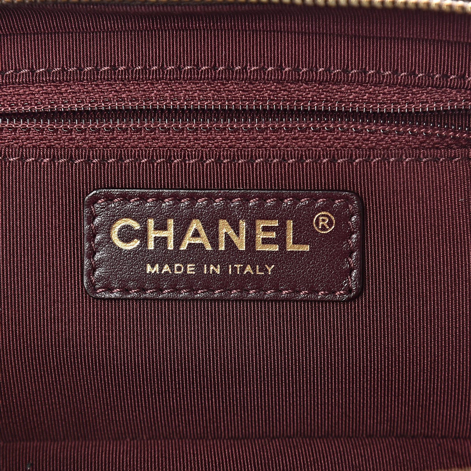 Chanel Metallic Lambskin Mini Coco Boy Camera Case Dark Gold 7 of 16
