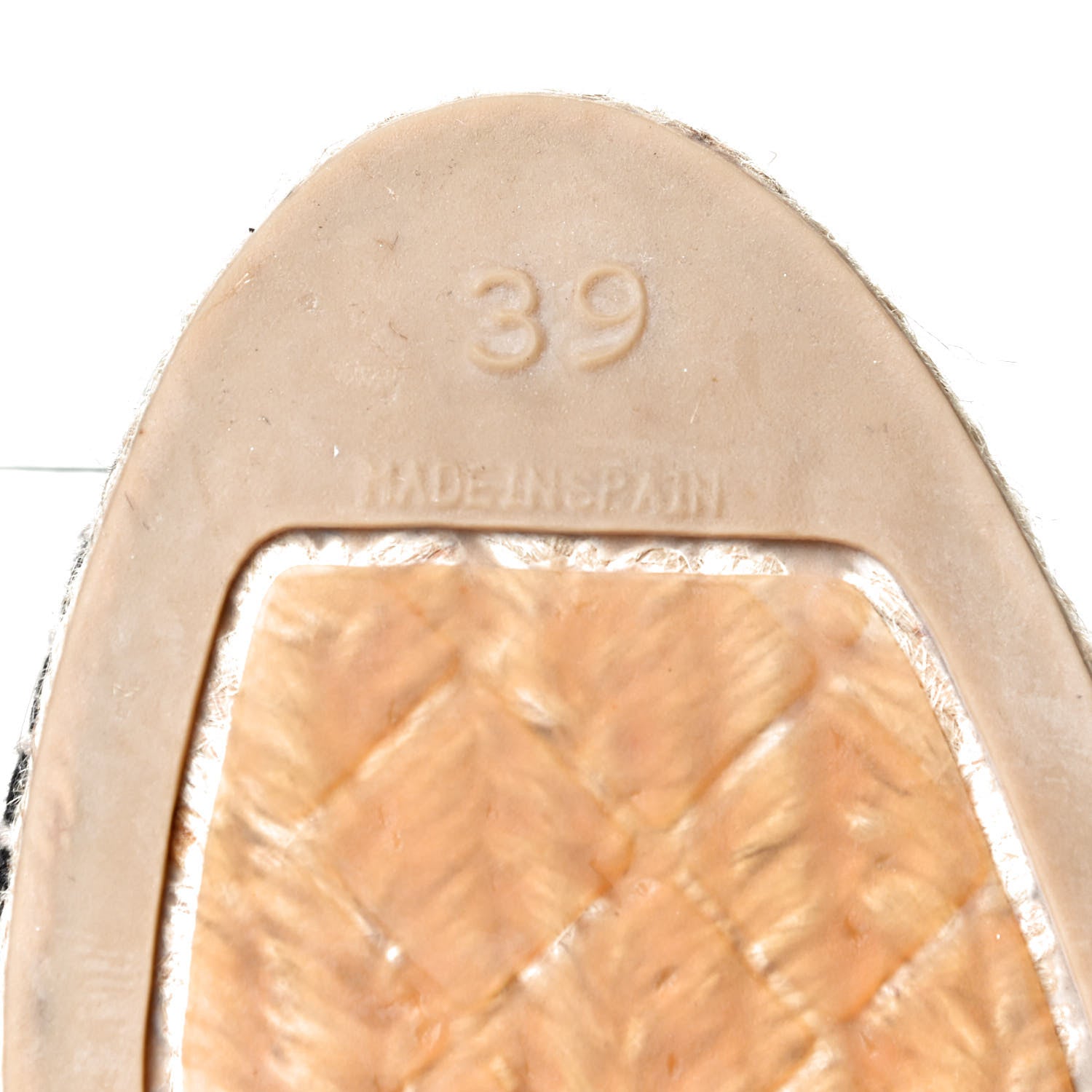 Chanel Canvas CC Espadrilles 39 Beige Clair Black 9 of 11