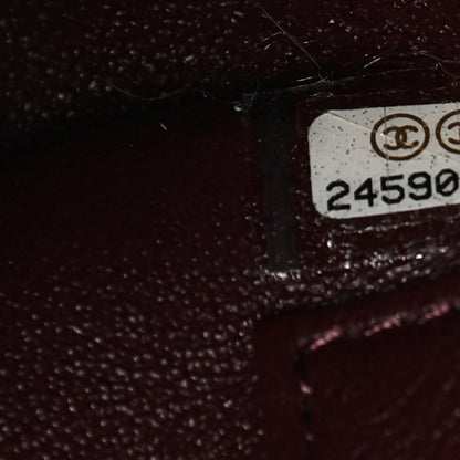 Chanel Caviar Lizard Quilted Medium Coco Handle Flap Burgundy 6 of 17