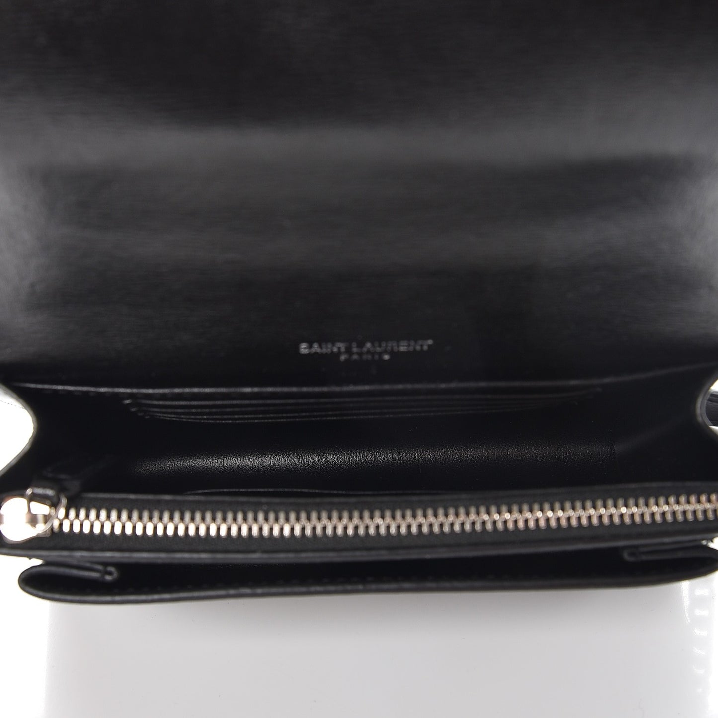 Calfskin Monogram Sunset Chain Wallet Black